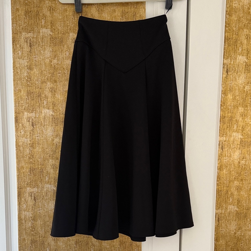 Anne Fontaine Black A-Line Skirt